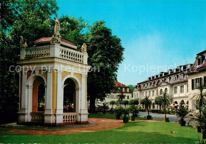Hanau Main Wilhelmsbad Kurhaus mit Brunnen