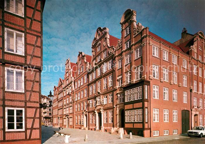 Hamburg Alte Buergerhaeuser in Petersstrasse Wohnstift der Carl-Toepfer-Stiftung