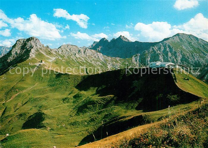 Kleinwalsertal Kanzlerwandbahn-Bergstation mit Kanzelwand Hochgehren- und Hammer