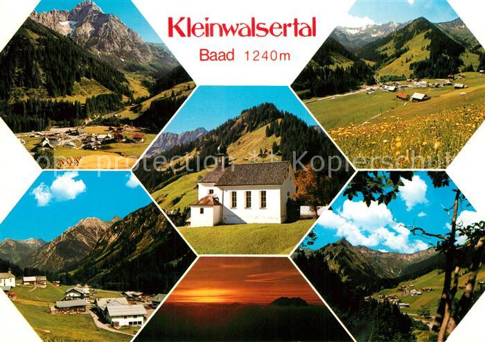 Baad Mittelberg Kleinwalsertal Fliegeraufnahme Kirche