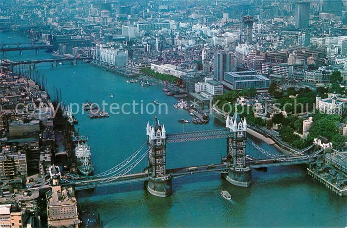 London Fliegeraufnahme Tower Bridge City