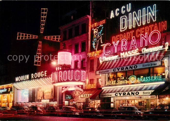 Paris Moulin Rouge Nacht