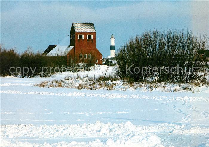 Wenningstedt Sylt Dorfteich Winter