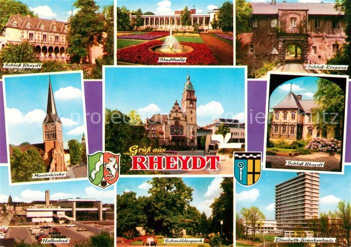 Rheydt Schloss Stadthalle Elisabeth Krankenhaus Schmoelderpark