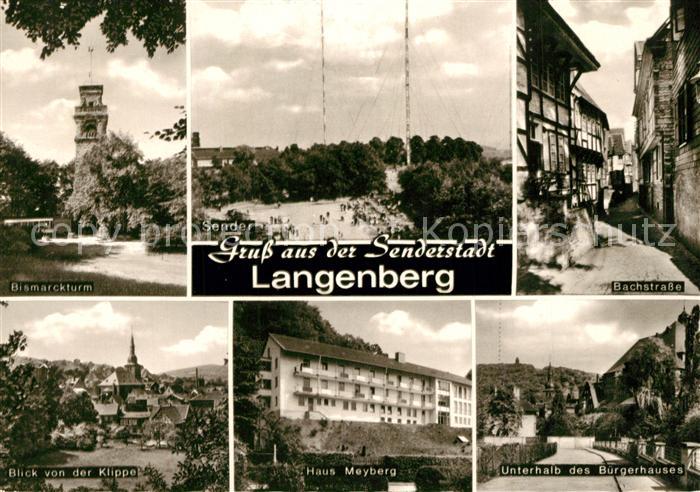 Langenberg Westfalen Bismarckturm Bachstrasse Sender Haus Meyberg