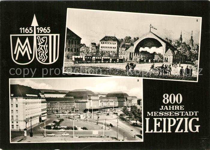 LEIPZIG Sachsen 800 Jahre Messestadt alte Dresdner Bahnhof Hauptbahnhof