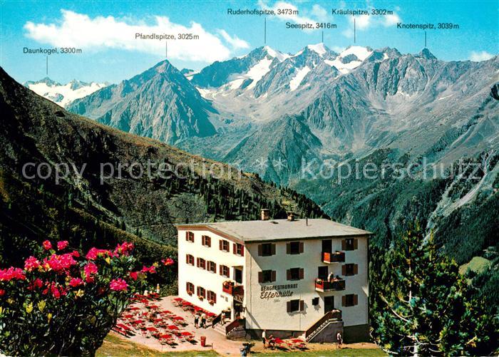 Neustift Stubaital Tirol Panorama Bergrestaurant Elferhuette