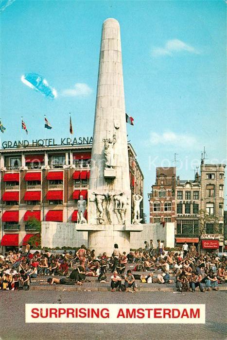 Amsterdam Niederlande Nationaldenkmal Grand Hotel Krasna