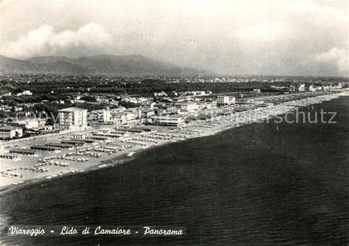 Viareggio Lido di Camaiore Panorama Fliegeraufnahme