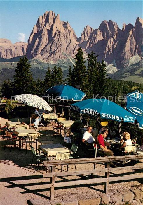 Sassolungo Langkofel Restaurant Stazione Funivia Alpi die Siusi