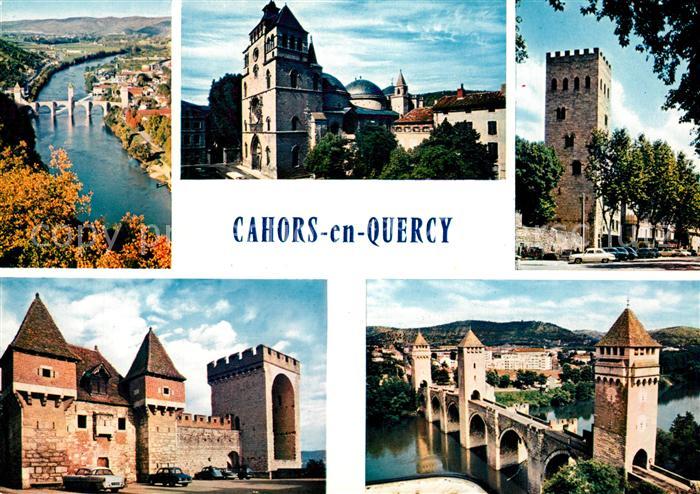 Cahors en Quercy Cathedrale Saint Etienne Tour de Jean XXII Pont Valentre
