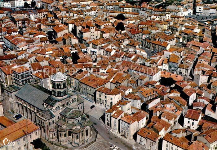 Issoire Fliegeraufnahme Kirche Saint Austremoine