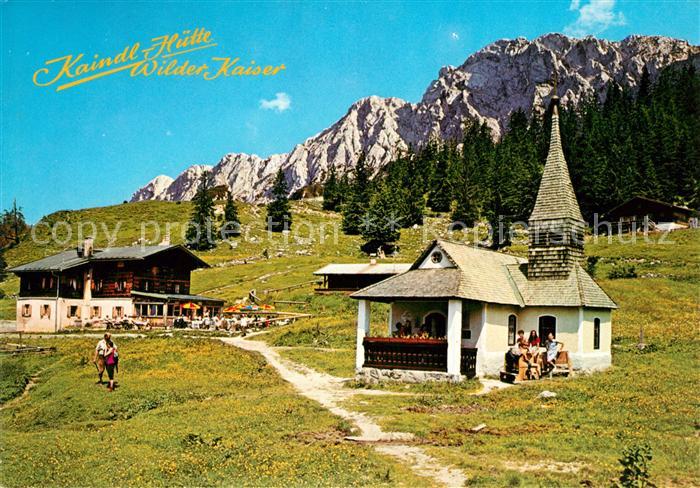 Kaindlhuette Kirche Wilder Kaiser
