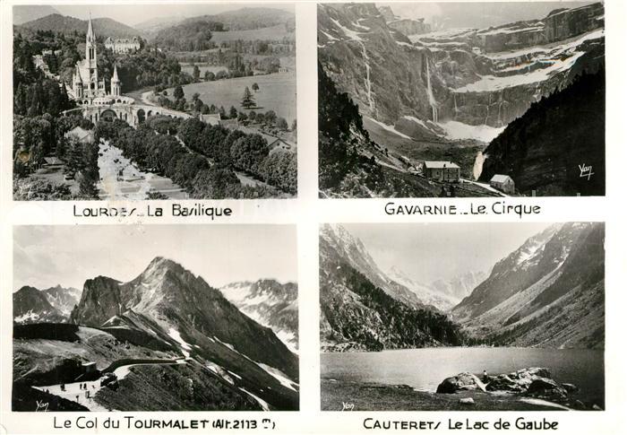 Lourdes Hautes Pyrenees Basilique Cirque Col du Tourmalet Le La