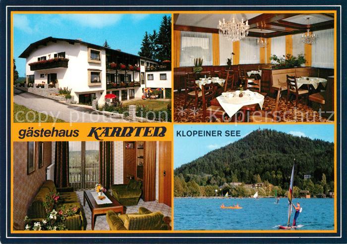 Unterburg Klopeinersee Gaestehaus Kaernten Gaststube Fremdenzimmer Windsurfen
