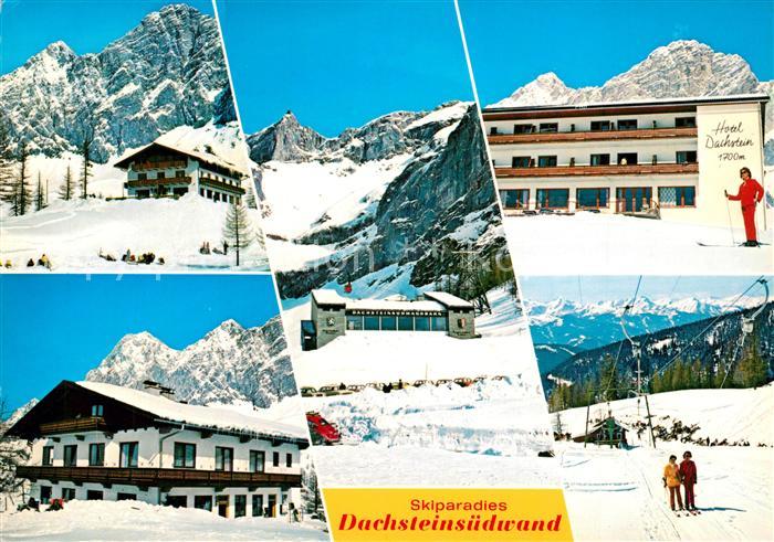 Ramsau Dachstein Steiermark Skiparadies Dachsteinsuedwand Berghotels Bergbahn