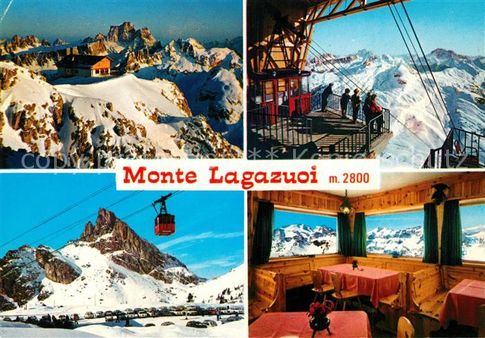 Passo Falzarego Monte Lagazuoi Bergbahn Bergrestaurant Bergwelt Dolomiten
