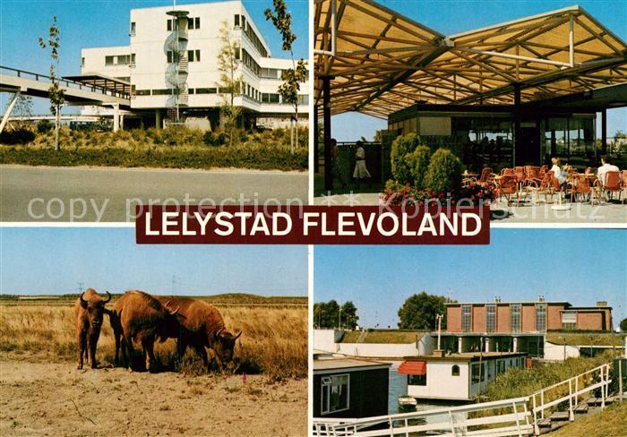 Lelystad Gebaeude Wisente Restaurant Terrasse Hausboot