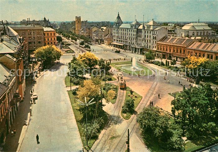 Debrecen Debrezin Latkep Teilansicht Innenstadt Platz