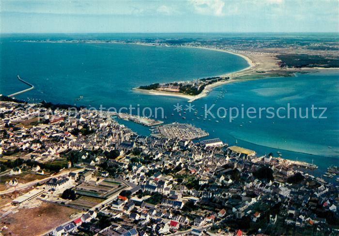 Le Croisic Vue aérienne du Port et Presqu Ile de Pen Bron