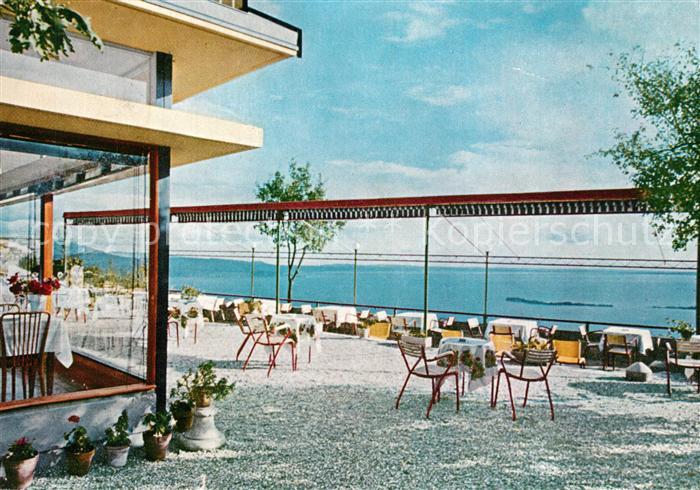 Gardone Garda Albergo San Michele Restaurant Terrasse Gardasee