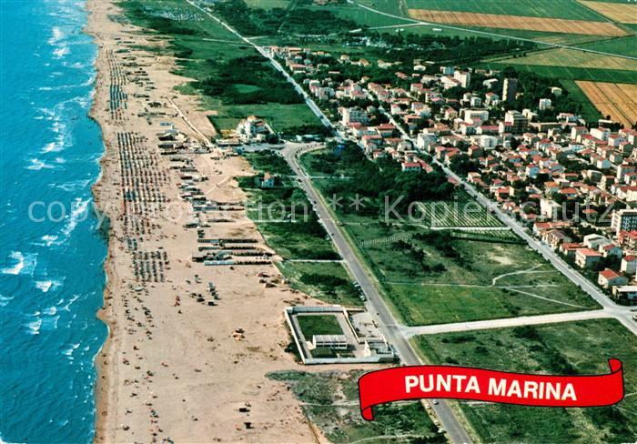 Punta Marina Terme Spiaggia e panorama veduta aerea