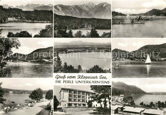 Klopeinersee Landschaftspanorama Alpen Uferpromenade Hotel Segeln