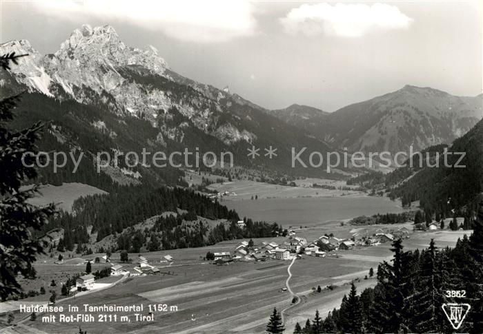 Haldensee Panorama Tannheimertal mit Rot Flueh Tannheimer Berge