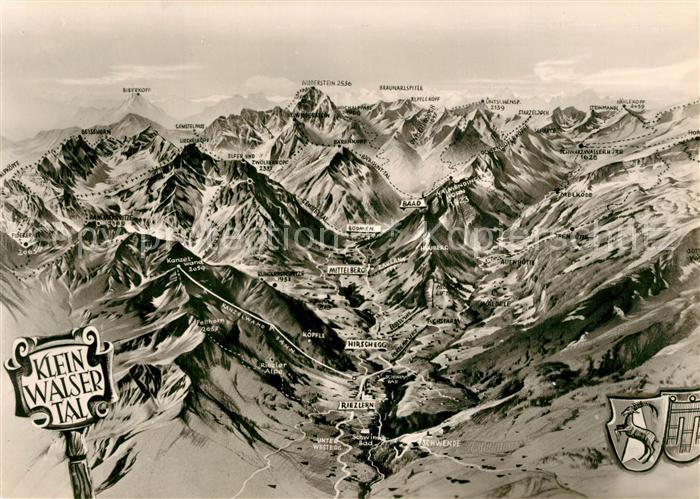 Riezlern Kleinwalsertal Vorarlberg Hirschegg Mittelberg Alpen aus der Vogelpersp