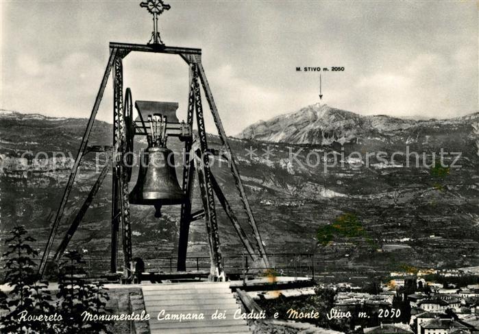 Rovereto Monumentale Campana dei Caduti e Monte Stivo