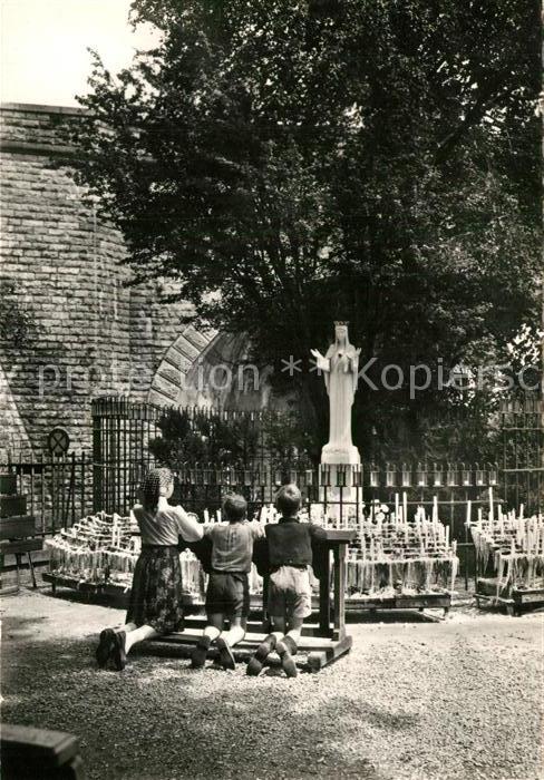 Beauraing Endroit de l'Apparition Platz der Erscheinung Heiligenfigur