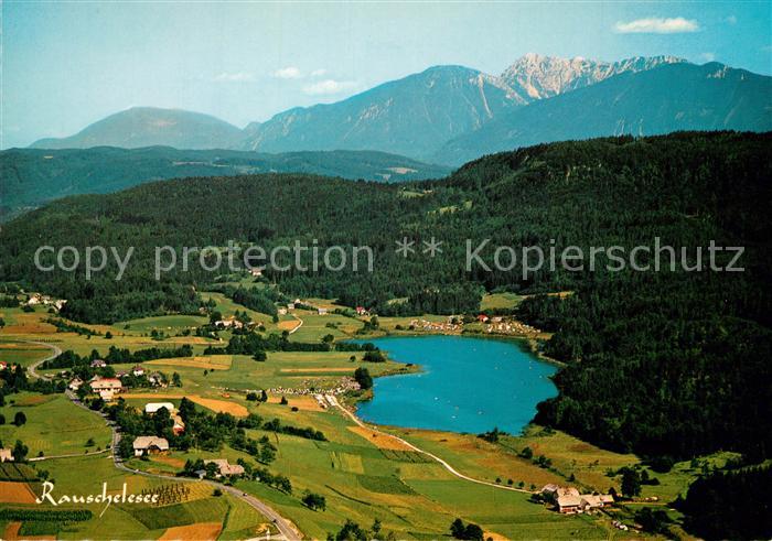 Keutschach See Rauschelesee Alpenpanorama Fliegeraufnahme