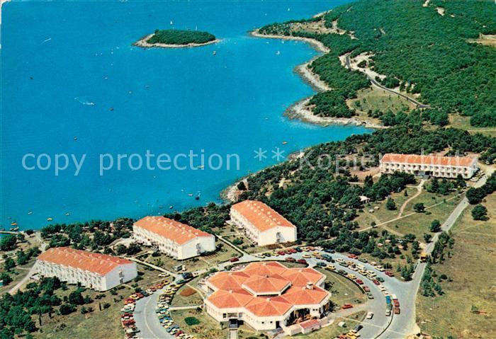 Vrsar Istrien Hotelanlagen Kuestenpanorama Fliegeraufnahme