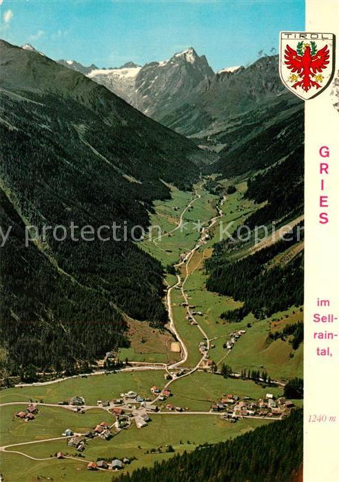 Gries Sellrain Luesental Fernerkogel Fliegeraufnahme