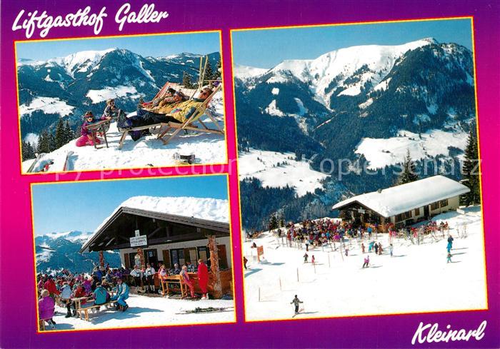 Kleinarl Gasthof Galler Mittelstation Kleinarler Bergbahnen Winterpanorama Alpen