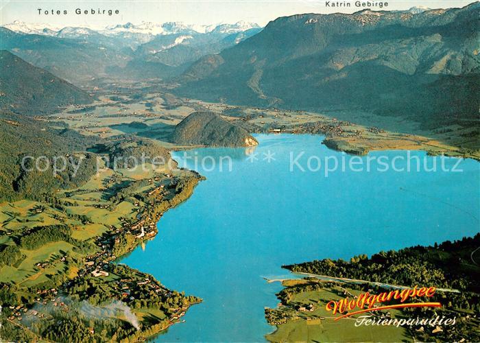 St Wolfgang Salzkammergut Luftbildpanorama Wolfgangsee Strobl Totes Gebirge Alpe