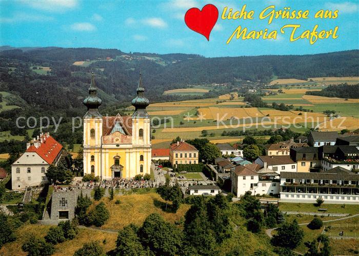Maria Taferl Barocke Basilika Wallfahrtsort Sommerfrische Fliegeraufnahme