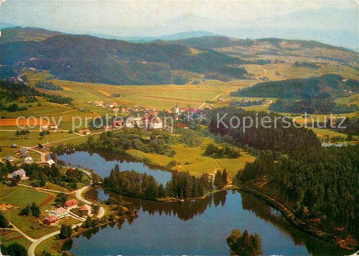 Moosburg Kaernten See Fliegeraufnahme