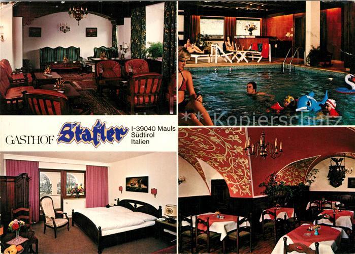 Mauls Gasthof Stafler Restaurant Fremdenzimmer Hallenbad
