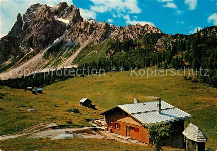 Sesto Sexten Suedtirol Rifugio Rudi Huette Rotwandwiesen Croda Rossa Cima Undici