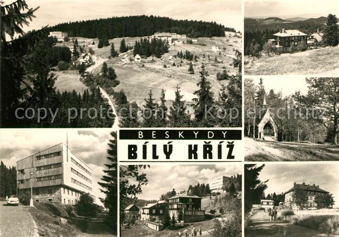 Bily Kriz Zotavovny ROH Sulov a Kysuca Moravskoslezske Beskydy Panorama Beskiden
