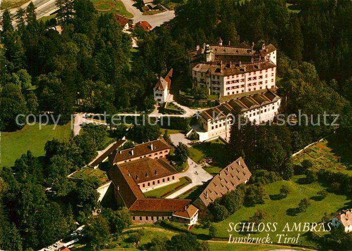 Innsbruck Schloss Ambras Fliegeraufnahme