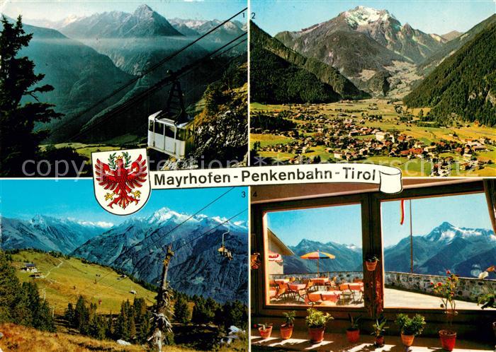 Mayrhofen Zillertal Bergbahn Penkenbahn Tristner Blick gegen Gruenberg Penkenjoc