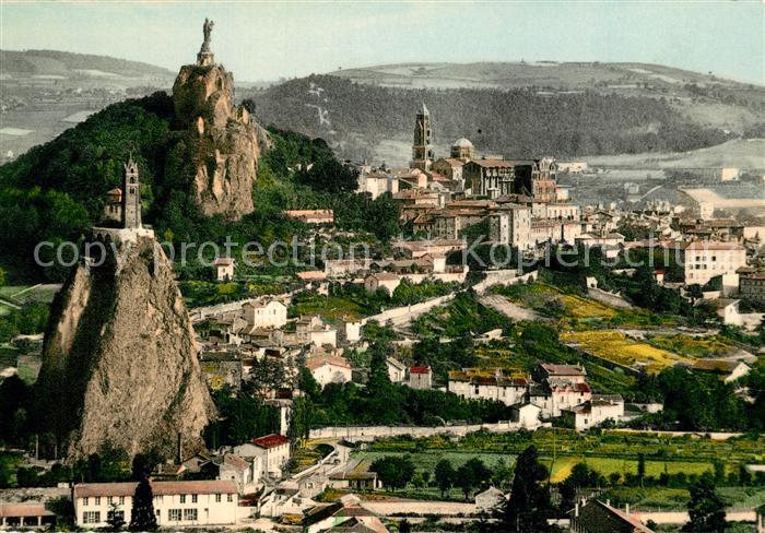 Le Puy-en-Velay Panorama Saint Michel Kathedrale Rocher Corneille