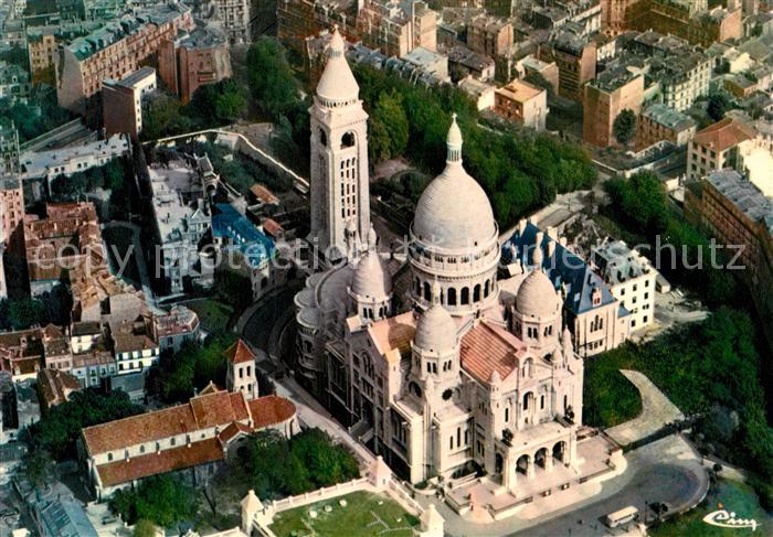 Paris Sacre Coeur vue aérienne