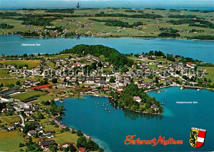 Mattsee Salzburg Obertrumer See Niedertrumer See Fliegeraufnahme