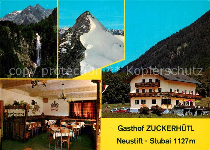 Neustift Stubaital Tirol Gasthof Pension Zuckerhuetl Wasserfall Stubaier Alpen