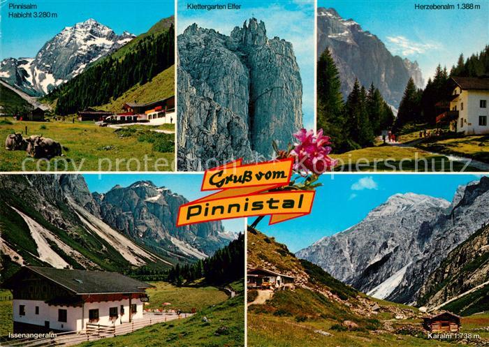 Pinnistal Almen Klettergarten Elfer Landschaftspanorama Alpen