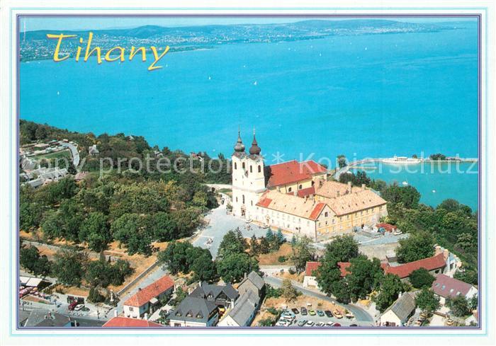 Tihany Kloster Balaton Plattensee Fliegeraufnahme