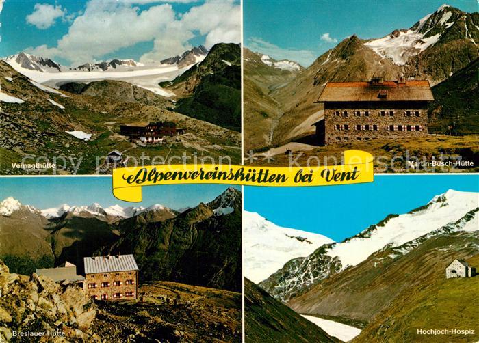Vent Tirol Alpenvereinshuetten Vernagthuette Martin Busch Huette Breslauer Huett